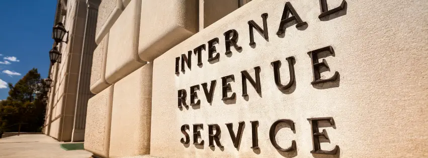 Internal Revenue Service Building on a clear blue sky day